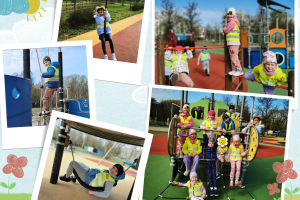 Zabawy na pobliskim placu zabaw