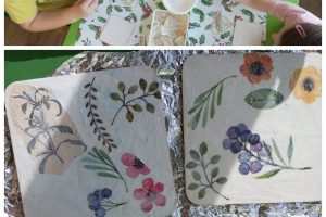 Podstawka pod kubek metodą decoupage