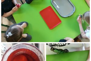 Barwienie jajek i wydrapywanie wzorów